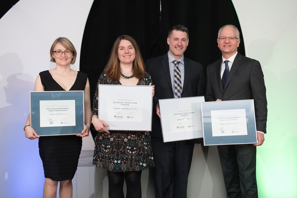 2016 Engineers Canada scholarship winners