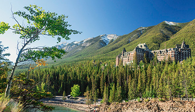 Banff springs hotel and surrounding area