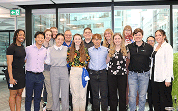 Group of students posing together