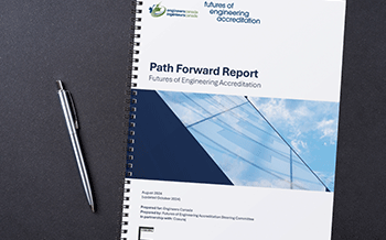 Cover of the report on a desk