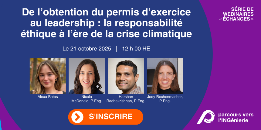 De l’obtention du permis d’exercice au leadership : la responsabilité éthique à l’ère de la crise climatique