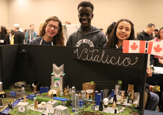Canadian students at Future City