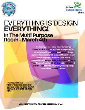 Graphic with event information