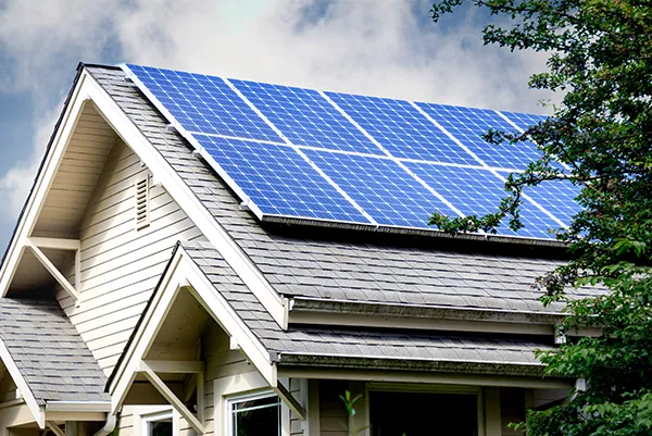 Home with Solar Panels