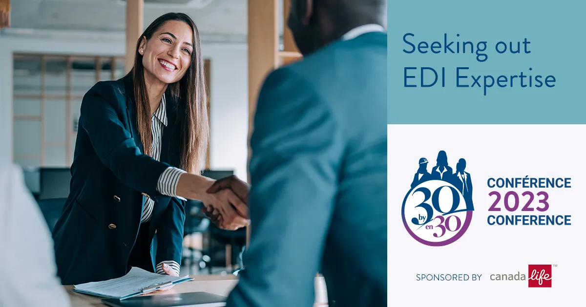 30x30 Virtual Session 1 - Seeking out EDI Expertise Banner
