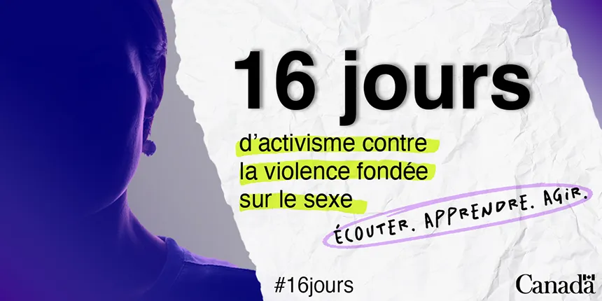 16 jours d'activisme contre la violence sexiste 