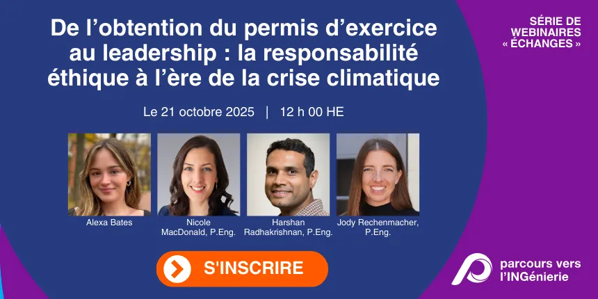 De l’obtention du permis d’exercice au leadership : la responsabilité éthique à l’ère de la crise climatique